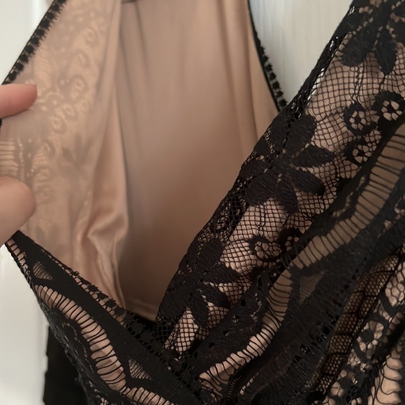 Body con dress with lace top - Picture 5 of 7